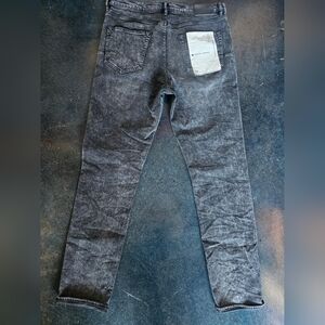 Purple BRAND black Acid Wash Jeans P005 34 Waist